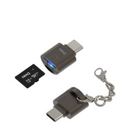 【TEKQ】Micro SD To USB-C 迷你鋅合金隨身讀卡機 Type-C轉接頭