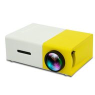 Others - YG300微型迷你投影儀家用led便攜式小型高清1080P家庭投影機（黃白色