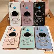 Casing infinix smart 5 smart 6 smart 4 Astronaut Stereoscopic Stand phone Casing 1YHY