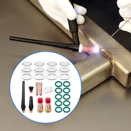 23PCS TIG Stubby Gas Lens 17GL332 3/32inch &amp 12 Cup &amp TIG Gas Lens Alumina Nozzle Kit for DB 1