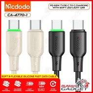 MCDODO - 65W Type-C To Type-C Data Cable - PD Fast Charging Data Cable 3.25A 65W - Type-C To Type-C 