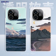 For iQOO Z9Turbo phone case iQ00Z9xvivoiQOO Z9 full-cover transparent anti-drop protective case