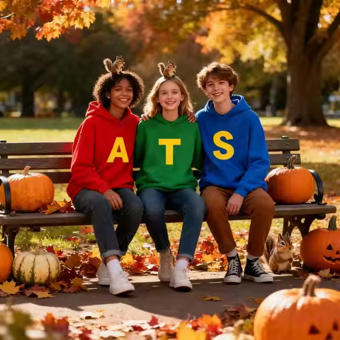 2025Alvin and The Chipmunks Hooded Autumn adult kids Fashion Unisex Sport Hooded Alvin Chipmunk Hall