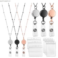 HSV Waterproof ID Badge Holder Badge Reel and Name Badge Holder Metal Chain Badge