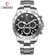 กันน้ำสำหรับกีฬาอเนกประสงค์ของผู้ชายสายเหล็ก Chenxi นาฬิกาเรืองแสงแข็งแรง