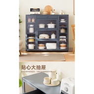 Wei Small Kitchen Sideboard Kitchen Shelf Floor Multi-Layer Locker Cupboard Storage Cupboard Cupboard Storage Sideboard