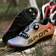 A-T🤲New Road Bike Lockless Riding Shoes Men and Women Autumn Mountain Cycling Shoes Hard Sole Booster Shoes Cycling Snea