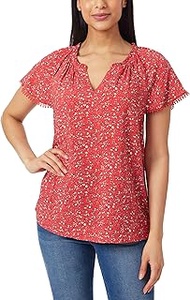 Women's Aileen Flutter Sleeve Blouse Top