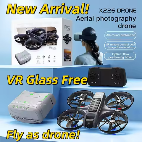 Hot New VR Professional Drone HD Camera Brushless Motor Optical Flow Positioning Mini Drone Kid Free