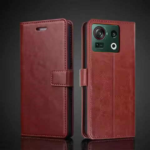 Card Holder Cover Case for ZTE Nubia Z40s Pro Z50 Z60 Z70 Ultra Pu Leather Flip Cover Retro Wallet F