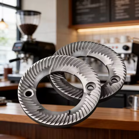 60mm Flat Burrs Compatible With Mazzer Super Jolly & DF64 Grinders Replacement Burrs Set for Espress