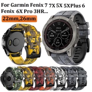 22mm 26mm Garmin Fenix 6 Strap Fenix 6X Fenix 6 Pro Fenix 5X Fenix 5 Fenix 7X Strap Fenix 7 Camoufla