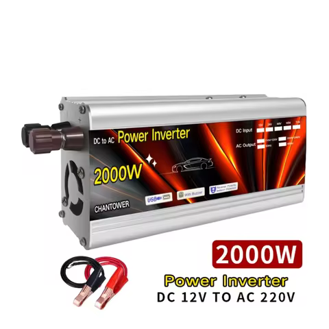 Inverter 12v 220v Solar Inverter 500W 1000W 1500W 2000W Portable Voltage Transformer Auto Charger Co
