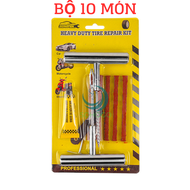 Bộ vá xe không săm ô tô xe máy xe đạp. Dụng cụ vá vỏ không ruột cho xe máy ô tô... . Phục vụ cho vá