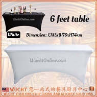 【WUCHT】6 feet Stretch Spandex Table Cover cloth Fitted Cloth Skirting Rectangular Table 6 feet 6尺桌布 