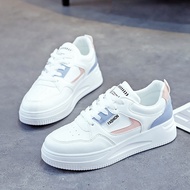 White Sneakers for Women - Casual Board Shoe, Size 35-44