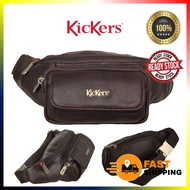 KICKERS ORIGINAL COW LEATHER WAIST POUCH BAG BEG LELAKI KULIT ORIGINAL LEMBU ASLI BEG PINGGANG BRAND