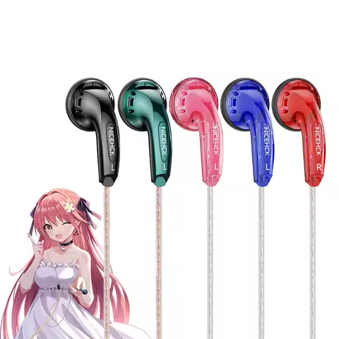 NICEHCK YD30 Earplug UV Varnish Surface 3.5mm HIFI Wired Earphone 15.4mm Dynamic HD Mic Earbud for G