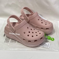 รองเท้าแตะ crocs รุ่น classic crush clog รองเท้าส้นสูง สำหรับผู้หญิงทุกแนว