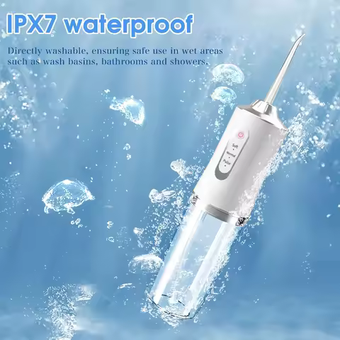 Portable Dental Iimpactor Water Flosser Oral Irrigator USB Rechargeable Water Floss Jet Tooth Pick 4