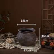 Crude Pottery Pot Vintage Vase Living Room Decoration Flower Pot
