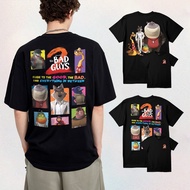 UnisexAnime T-shirt New Movie The Bad Guys 2 Fashion Round Bed Design Printed Cotton Unisex T-shirt