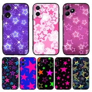 【O-8】colorful Stars for OPPO Reno 8T 7 lite 7z 5G 6 4G 11F 12F 12FS 12 TPU soft black protective cas