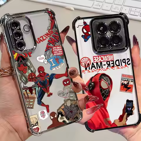 Spider-Man Anime For Xiaomi Redmi A5 A7 15C POCO F8 F7 X8 X7 M7 Note 15 14 Mi 15T Ultra Pro Max Soft