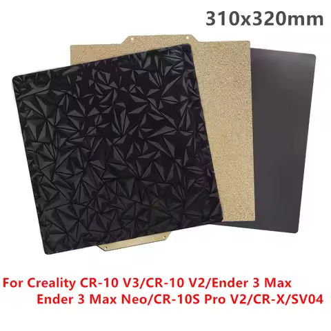 ENERGETIC PEI Magnetic Build Plate 310x320mm Textured PEI +Smooth PEO PET Sheet for Ender 3 Max Neo/