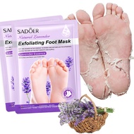 Lavender foot care, foot mask moisturizing and hydrating anti-chap foot mask.