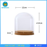 [Almencla1] Glass Cloche Dome Jar Dollhouse Terrarium with S