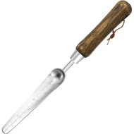 Narrow Stainless Steel Garden Trowel with Wood Handle - Heavy Duty Hand Shovel for Digging, Weeding,
