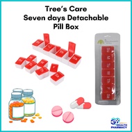 Tree's Care Seven 7 Days/1 week Detachable Pill Box