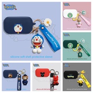 Compatible with Technics EAH-AZ100 Protective Silicone Cute Doraemon Pendant Cartoon Covers Wireless