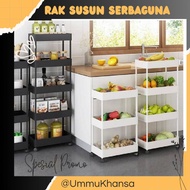 4-tier Multipurpose Shelf/Trolley Rack/Kitchen Shelf/Toy Rack/Cosmetic Shelf