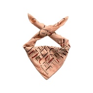 復古 CELINE 粉色 Logo Monogram 純棉大尺寸手帕 口袋巾 絲巾