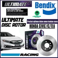Bendix Ultimate+ Front And Rear Set Disc Rotor - Honda Civic FC/TEA 2016 BR2540 ULT+ BR2541 ULT+