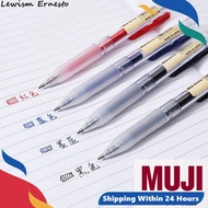 LE 100% Brand New MUJI Smooth 0.5mm Gel Ink Ballpoint Pen Knock Type-Made In Japan