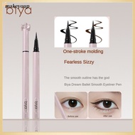 ✨ Biya Eyeliner Pen Quick-drying Smooth Liquid Eyeliner Pen Waterproof No Smudging Eye Makeup Cosmet