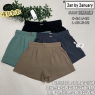 January 5685西装坠感面料A字短裤