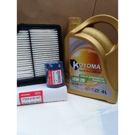 HONDA HRV T7A, AIR FILTER + OIL FILTER + KOYOMA 0W20 FULLY SYNTHETIC ENGINE OIL fc