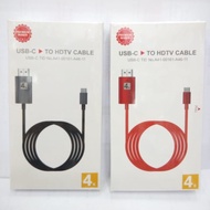 HDTV CABLE USB TYPE C TO HDMI CABLE CONVERTER USB TYPE C TO HDTV 4K2M