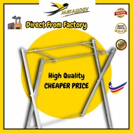 Metallogy New Foldable Silver Steel Two Metal Branch  BBQ & Satay Grill Stand/ Kaki BBQ