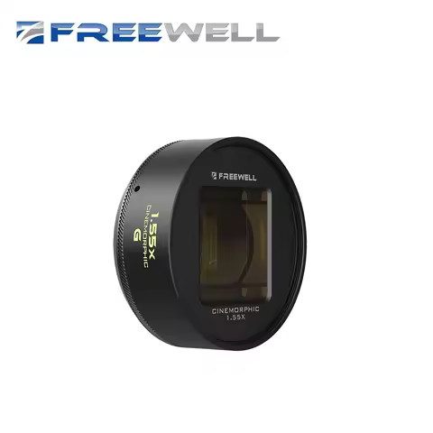 Freewell 1.55x Blue/Gold Anamorphic Lens Compatible with Sherpa iPhone Cases - Advance Your Mobile C