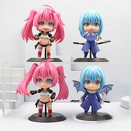4Pcs 10cm Anime That Time I Got Reincarnated as a Slime Action Figures Rimuru Tempest PVC Model Real