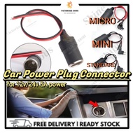 SOCKET LIGHTER Female 12V-24V Car Cigar Cigarette Lighter Socket Plug Connector High Quality 2A MINI