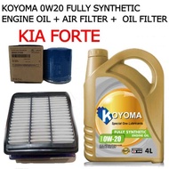 KIA FORTE ,HYUNDAI i30 2008y ELANTRA HD 08y AVANTE X20 OIL FILTER+ AIR FILTER+ KOYOMA 0W20 FULLY SYN
