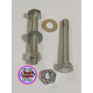 2Sets...17 BOLT, 17 KEY NUT BOLT 7CM LENGTH, BMP BOLT M10*70MILI, PRICE FOR 2 PAIRS OF BOLT + NUT + 
