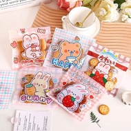 Multipurpose Zipper Plastic Size 13.5 x 13.5 For Cookies Packaging Cake Packaging/ Cute Packaging/ B