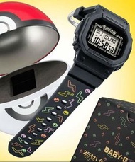 CASIO G-SHOCK Baby-G x Pokemon 寶可夢 聯名 Pikachu 皮卡丘 25週年 紀念 手錶 手表 BGD-560PKC-1 黑色